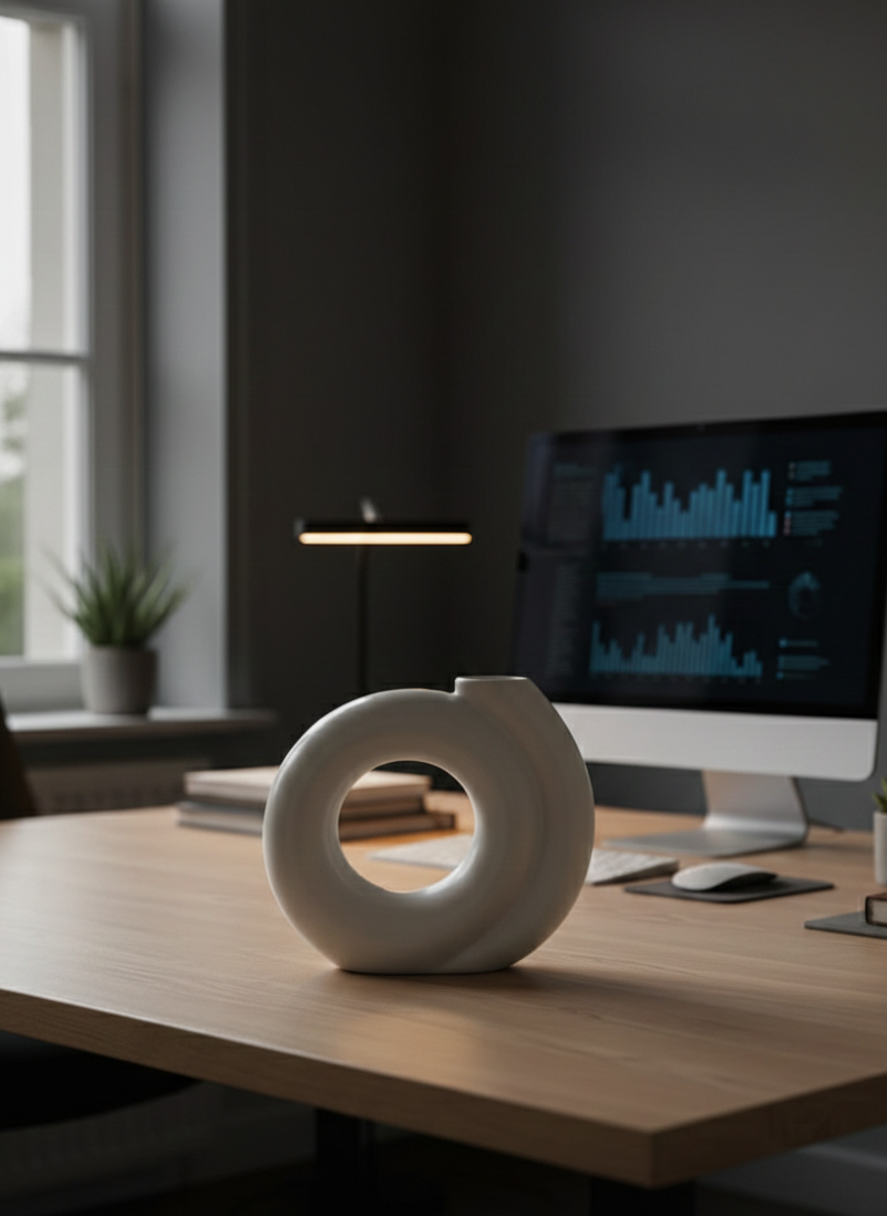 Sea Shell Vase – Elegant Office Decor